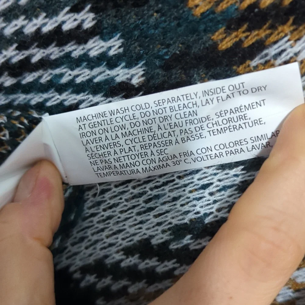 Dex Long Plaid Sweater Jacket - Picture 4 of 5